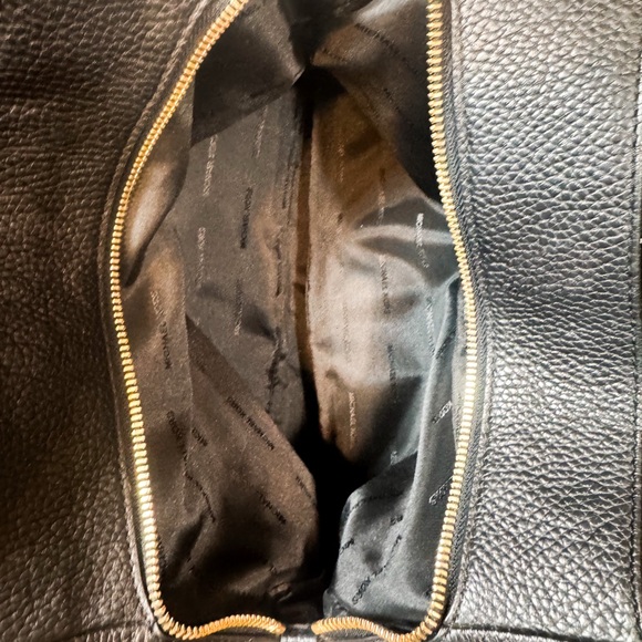 Michael Kors Black Shoulder Bag with Gold Accents - Picture 5 of 8